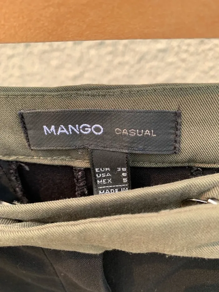 Pa talon ajusté Mango noir - photo numéro 5