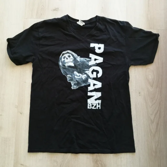 Pagan BZH T-Shirt Geek Noir Homme Exclusif Death Metal Festival Bretagne Breizh (Taille L) - photo numéro 2