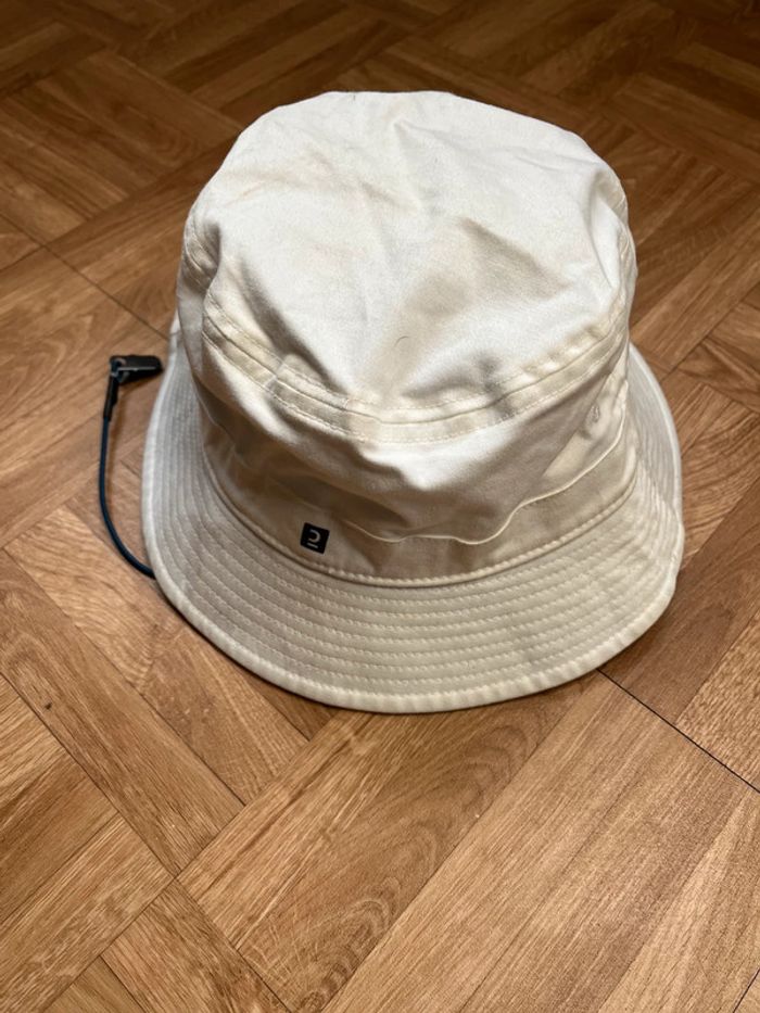 Chapeau bob blanc Tribord avec lacets - photo numéro 2