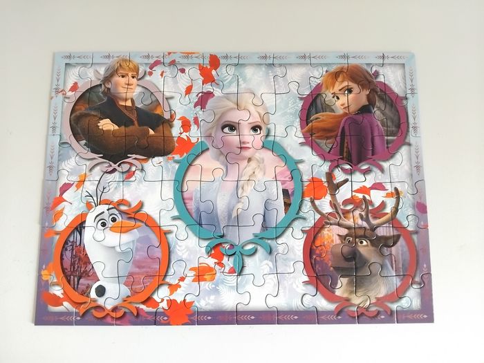 🧩 PUZZLE Reine des Neiges FROZEN 60 Pièces Complet - photo numéro 2