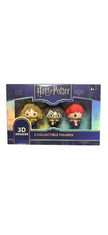 Coffret 3 Figurines 3D Erasers Harry Potter Durabo neuf