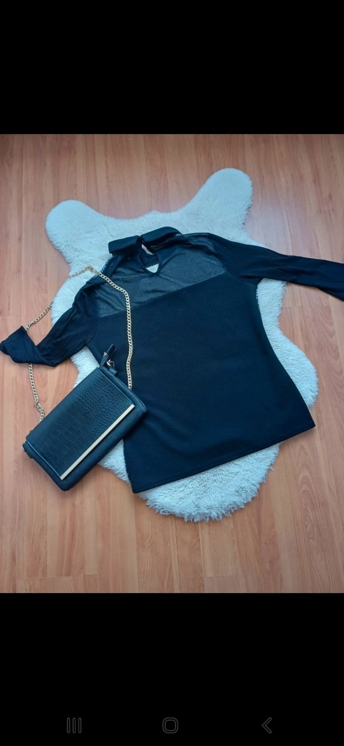 Superbe haut col nœud papillon Morgan - photo numéro 7