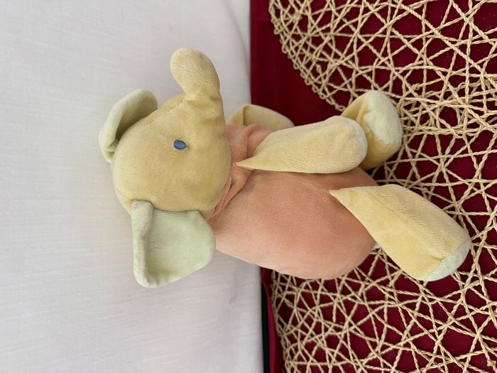 Doudou Eléphant Orange Sucre d'Orge - photo numéro 5