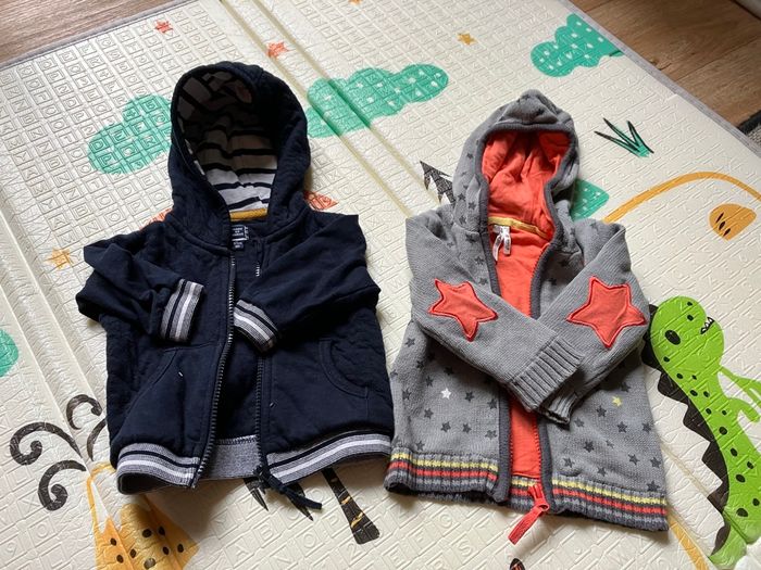 Lot de 2 gilets chauds bébé 6 mois - photo numéro 2