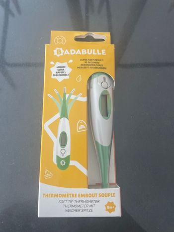Thermomètre corporel bébé - embout souple