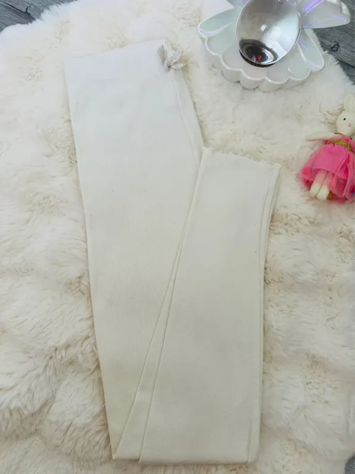 Legging froufrou côtelé