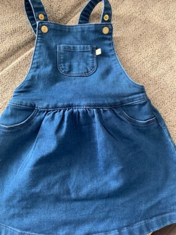 Robe salopette en jean