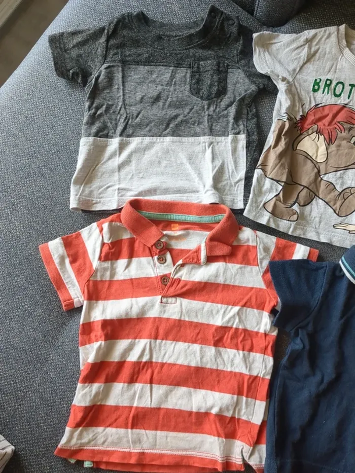 Lot de 6 tee shirts/ polos bébé garçon taille 6 mois 68 cm - photo numéro 2