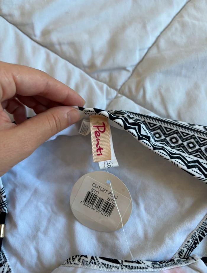 Bas de maillot de bain Penti motif géométrique multicolore taille L/40 neuf avec étiquette - photo numéro 3
