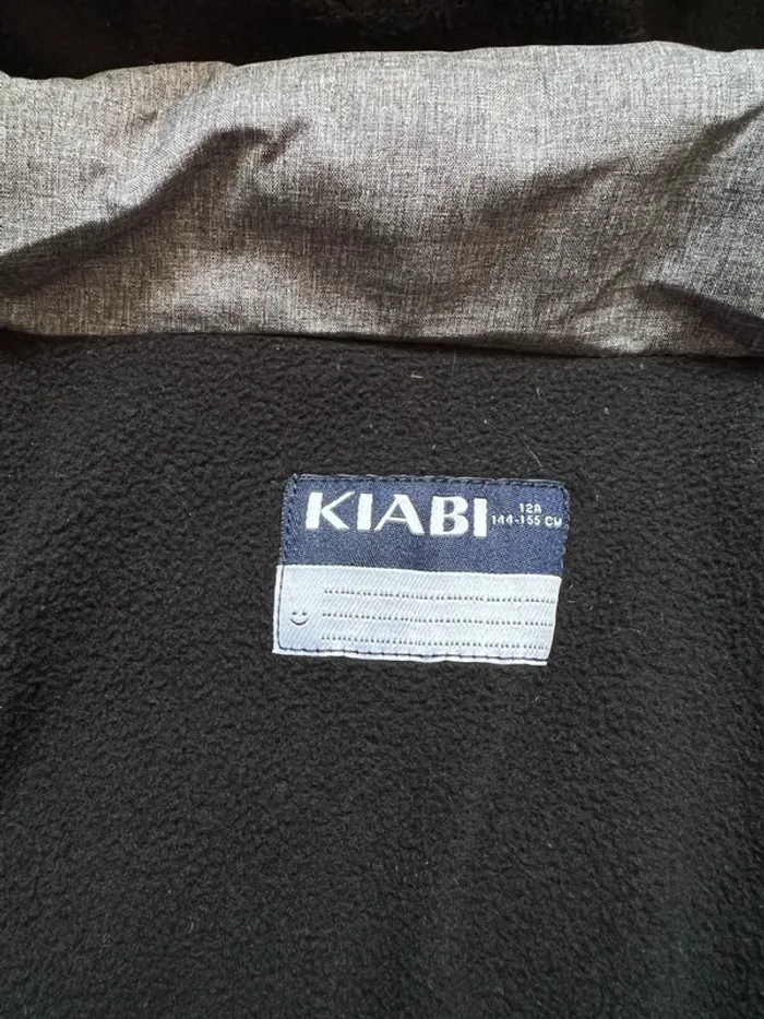Beau blouson doudoune gris à capuche taille 12 ans Kiabi - photo numéro 6