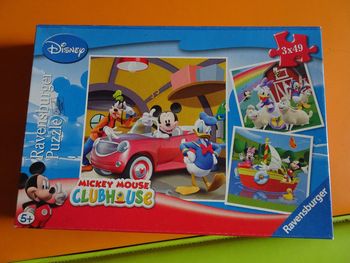 3 puzzles Mickey Disney