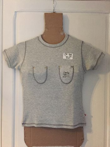331-Tee shirt gris T S - 36