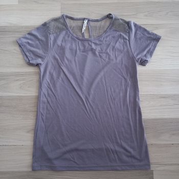 T-shirt femme violet Nuit secrète Paris taille M