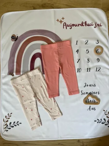 Lot de leggings bébé fille Orchestra – Taille 6 mois