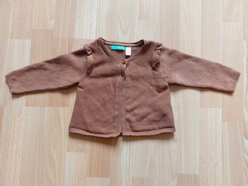Veste marron Obaïbi très bon état 12 mois - 74cms