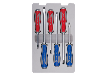 Jeu de tournevis à lame traversante à fente et PHILLIPS® - 6 pièces - 30206MR