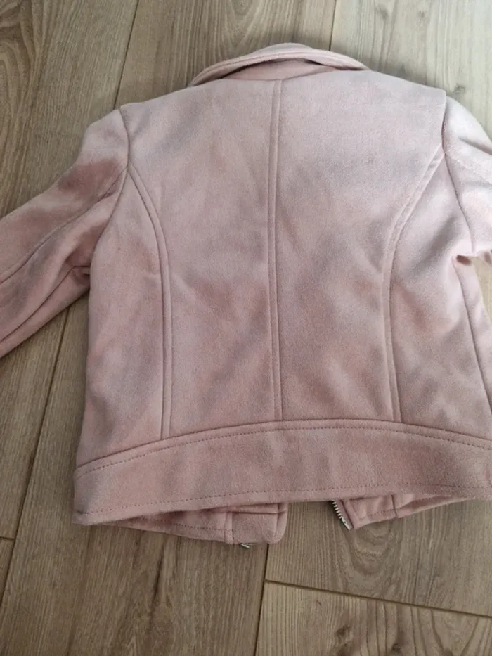 Veste rose en suedine - photo numéro 4