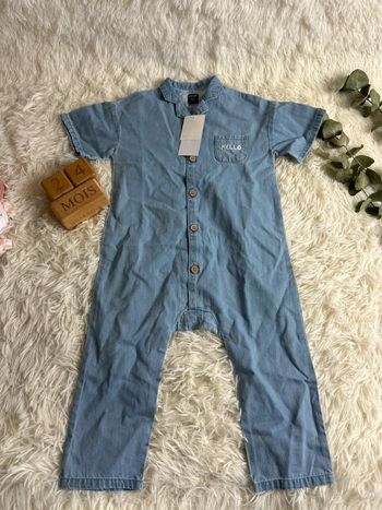 Combinaison jean Kiabi taille 24 mois