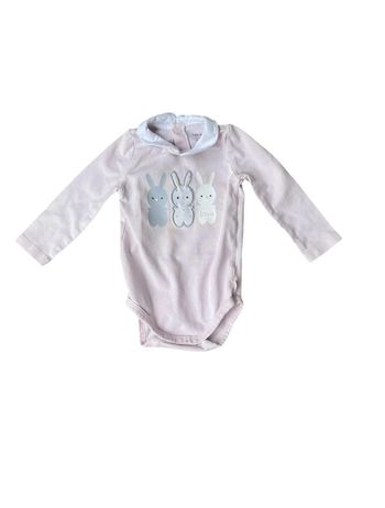 Body manches longues rose à col 6 mois Obaibi