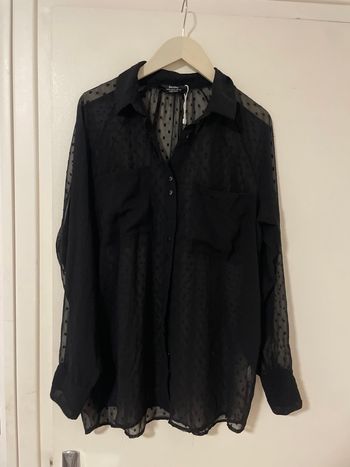 Chemise noire bershka taille M