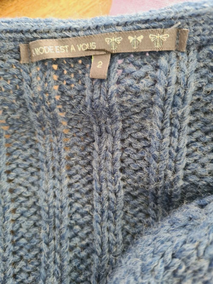 Gilet bleu violet - photo numéro 4