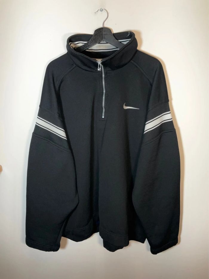 Pull chaud 1/4zip pour homme Nike noir taille XXL 110