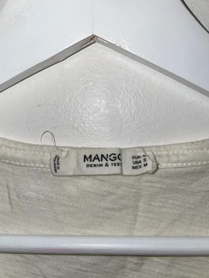 Lot 2 débardeurs blanc et gris Mango M - photo numéro 6