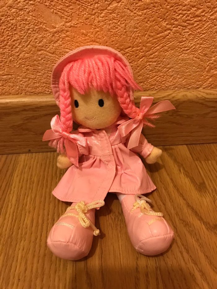 Poupée de chiffon rose - photo numéro 2