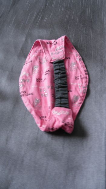 Bandeau fille rose et noir