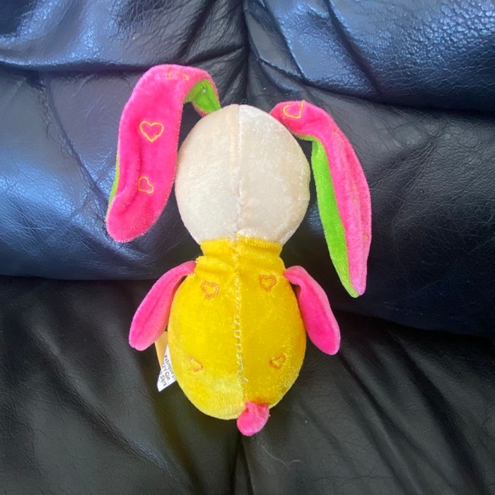 PELUCHE DOUDOU 1 ER AGE LAPIDOU DE FIZZY TETE GRELOT,OREILLES QUI CRAQUENT 20CM - photo numéro 2