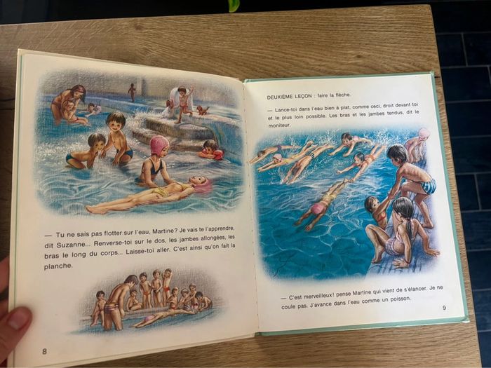 Livre Vintage Martine apprend à nager pour Enfants - photo numéro 5