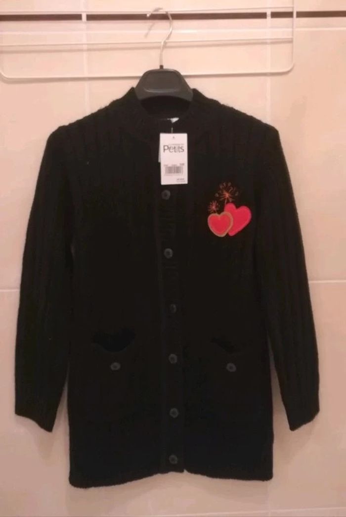 Gilet long chaud NEUF étiqueté T10 ans - V92B