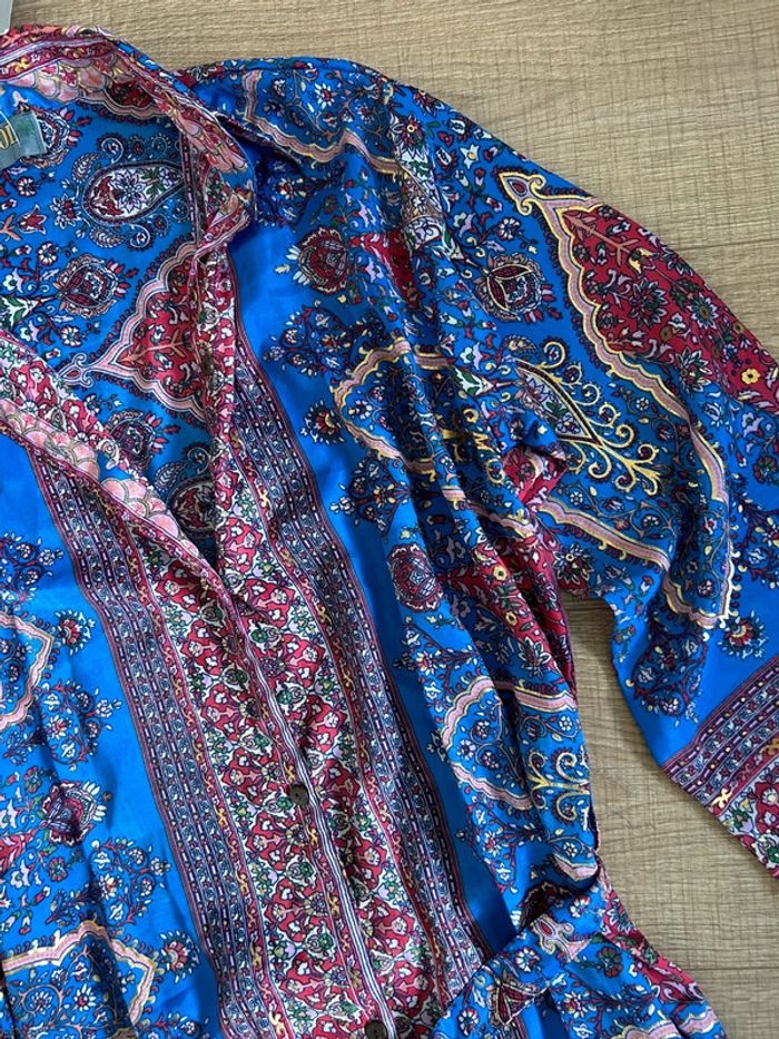 Robe mi longue neuve en soie Trebol taille S/M - photo numéro 13