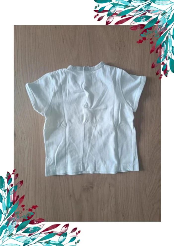 Tee shirt blanc garçon 18 mois - photo numéro 4