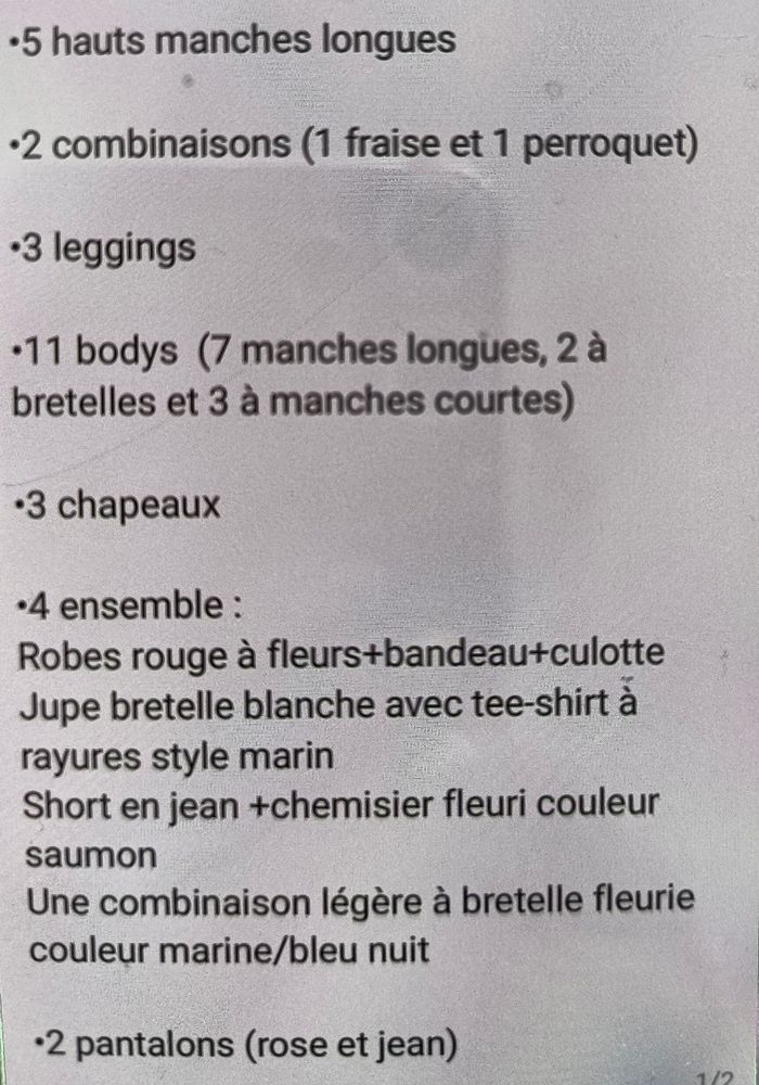 Lot vêtements fille 6M - photo numéro 2