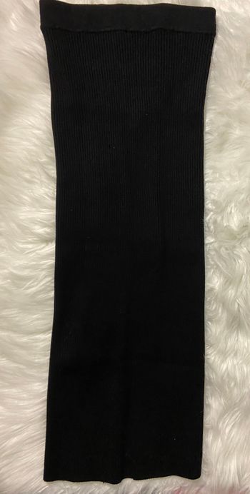 Jupe tube en maille côtelée Bershka