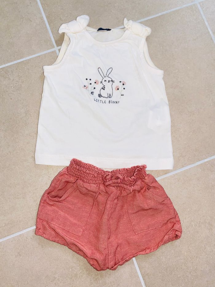 Ensemble débardeur + short - 6 mois / 68cm