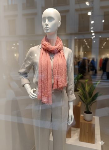 Écharpe Rose saumonChic et Légère
