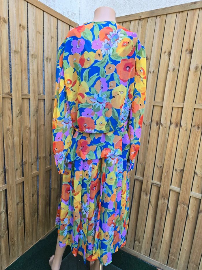 Robe fleurie légère 🍒vintage 80 Paul Mausner🍒taille 42 - photo numéro 8