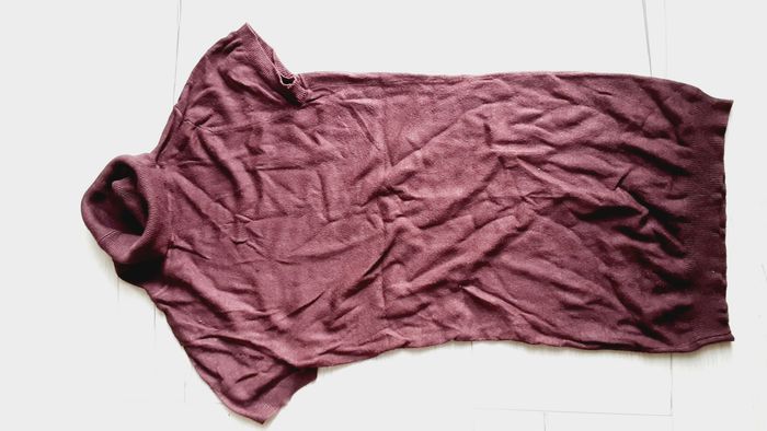 Vêtement femmepullleger col roulé violet sans manches Naf Naf taille S - photo numéro 3