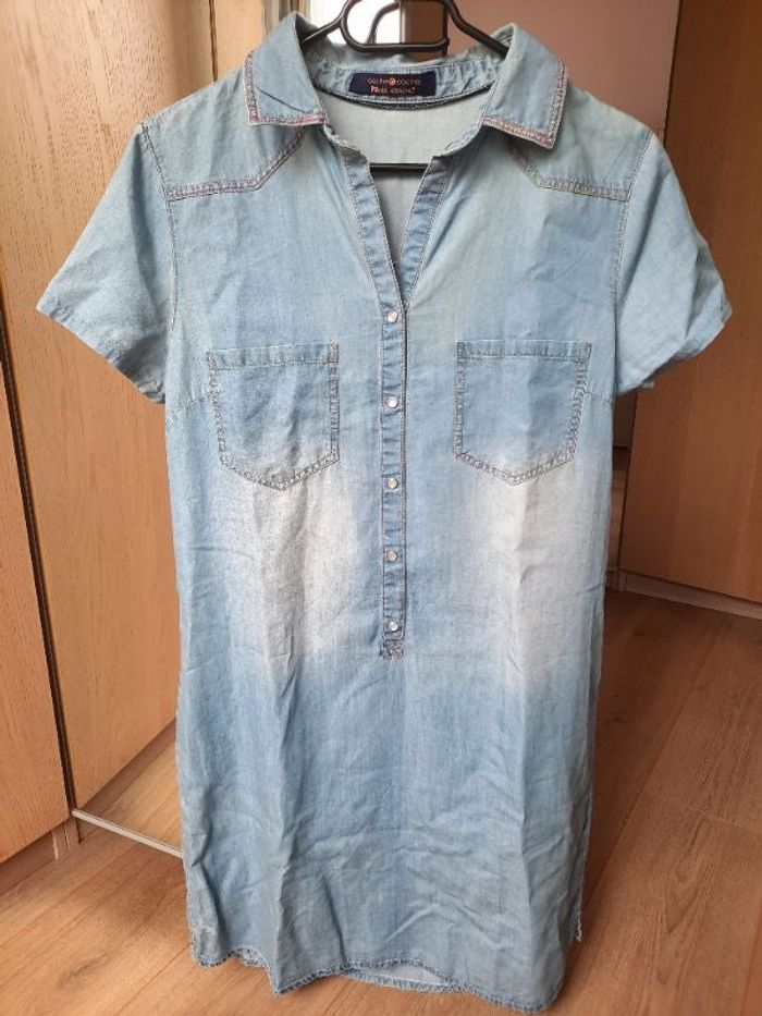 Robe chemise bleue Cache-Cache