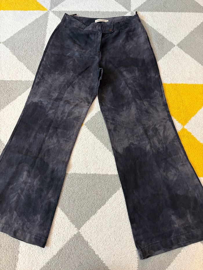 Pantalon à jambes larges Lauren Vidal Taille 36 - photo numéro 2