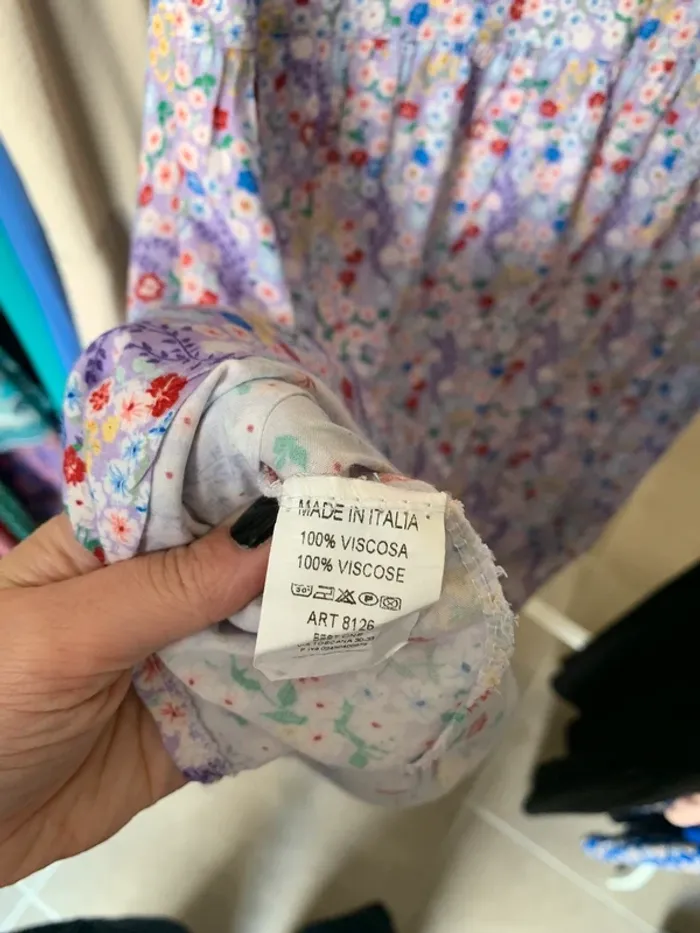 Robe été lila à motifs fleuris Kiwi Saint Tropez M/L - photo numéro 11