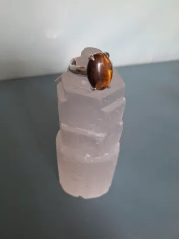Bague Œil de tigre - Taille 18