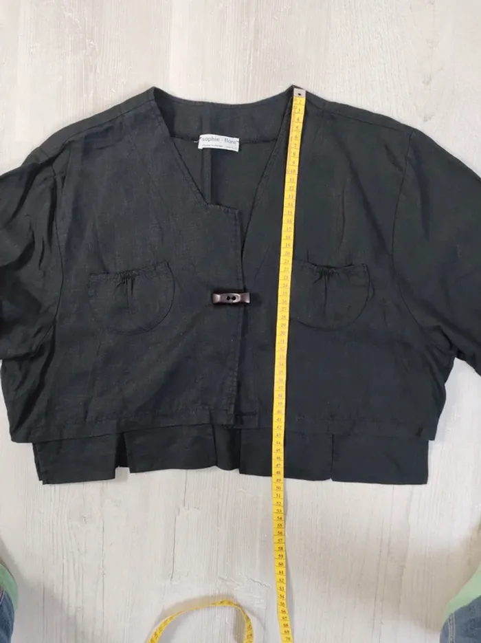 Veste courte ou boléro 100%Lin made in France🇫🇷 - photo numéro 7