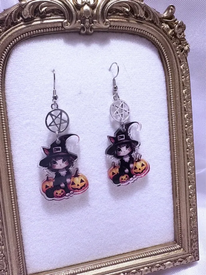 Boucles d’oreilles Witch Halloween - photo numéro 2