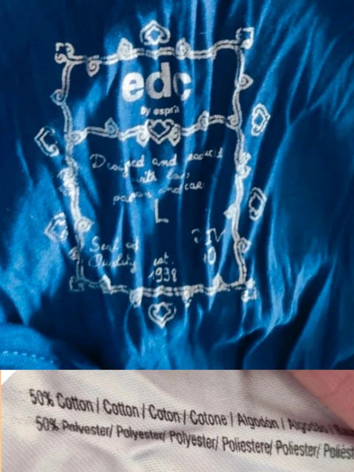 Robe midi froissé dentelle y2k / EDC by Esprit - 38/M à 40/L - photo numéro 10