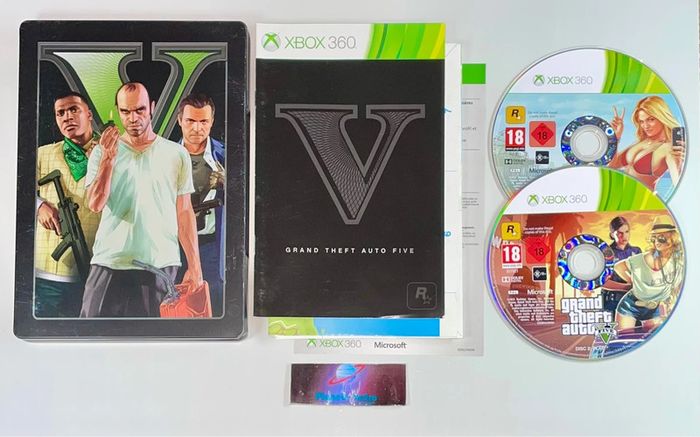 GTA V - Xbox 360 Complet Version Française Steelbook Microsoft - photo numéro 1