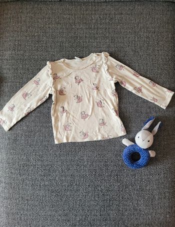 T-shirt fille manches longues 92 cm