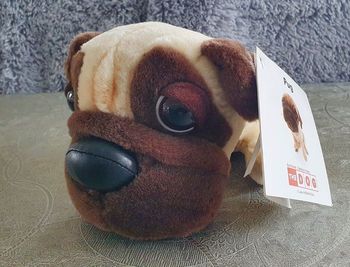 Peluche chien "PUG" BIG HEADZ neuve